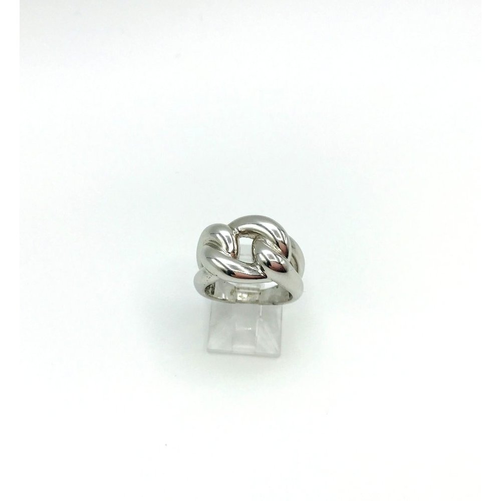 Ring silver tone knot design size 5 by Premier Design